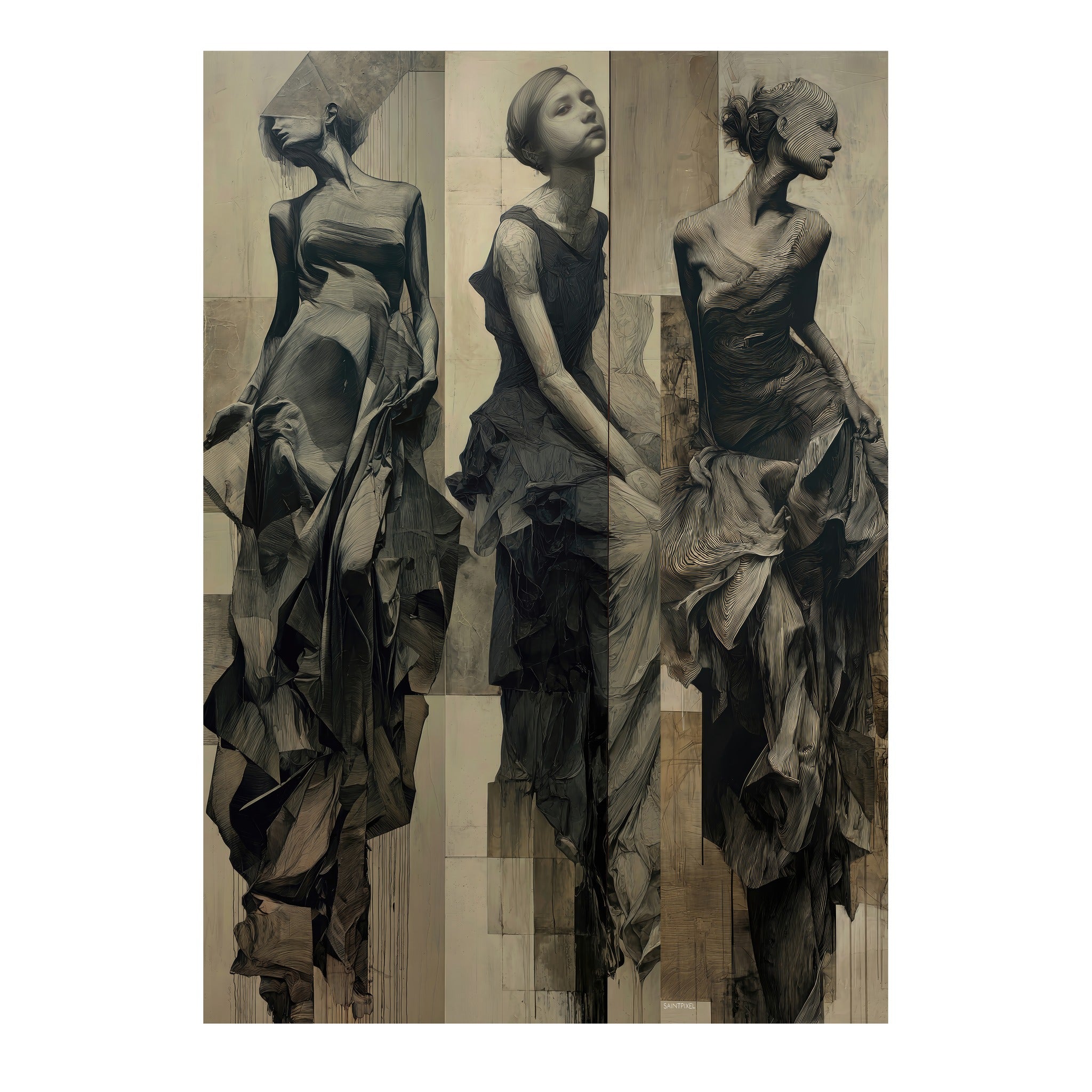 Threefold — tirage d'art de SaintPixel