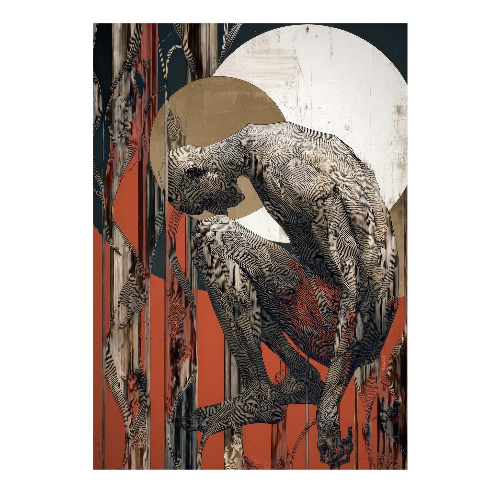 Enkidu — tirage d'art de SaintPixel