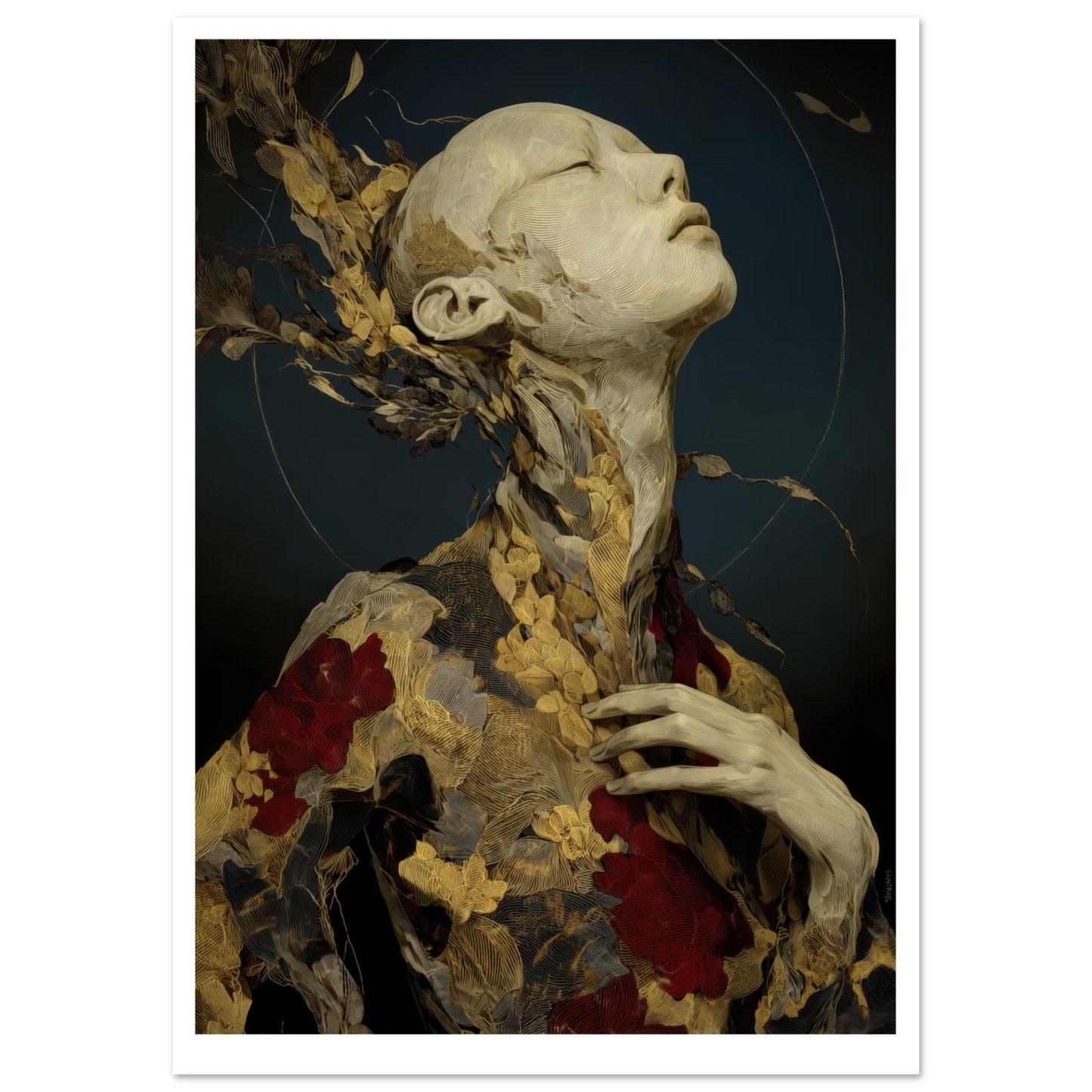 Remanence — Suspended generative art print by SaintPixel