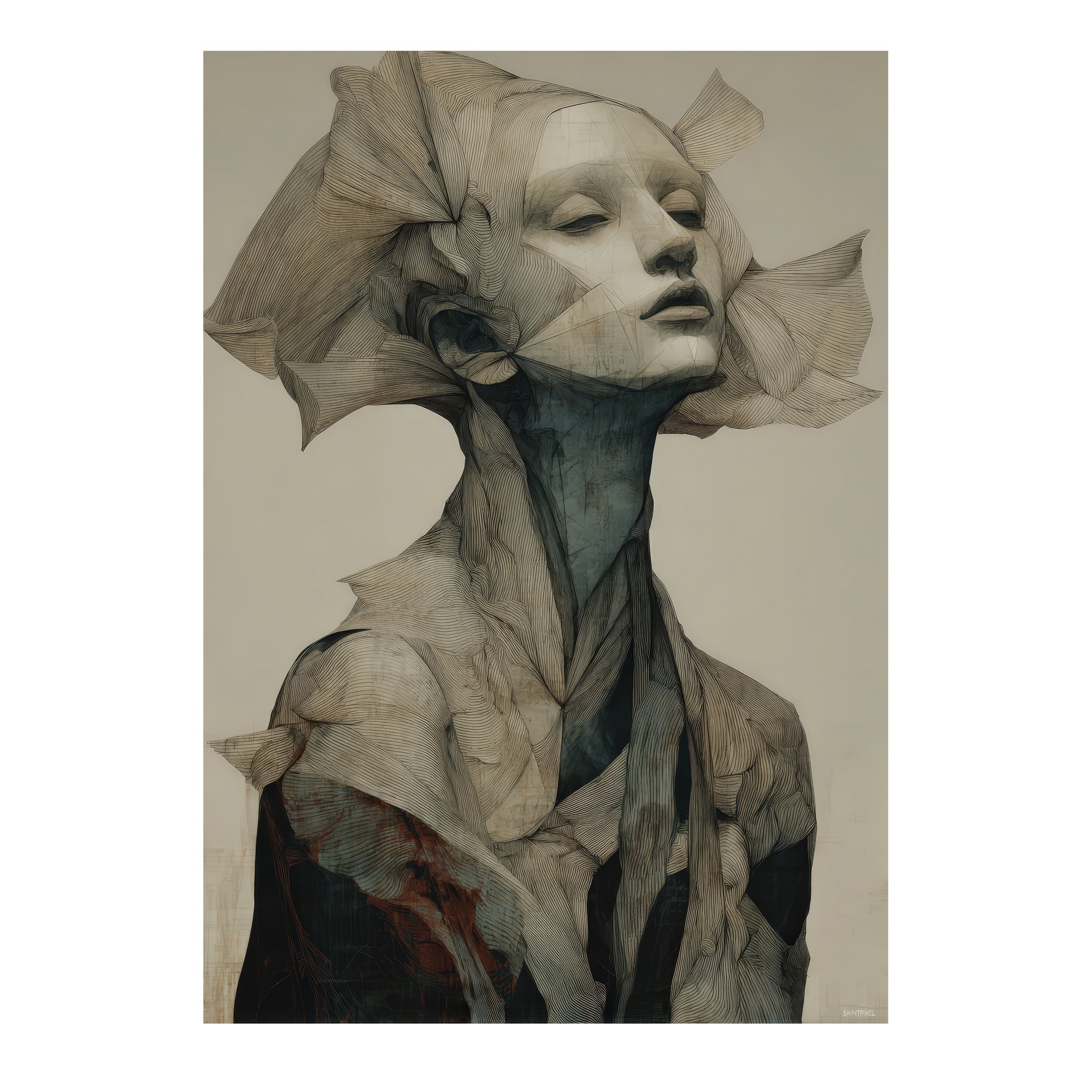 Origami — tirage d'art de SaintPixel