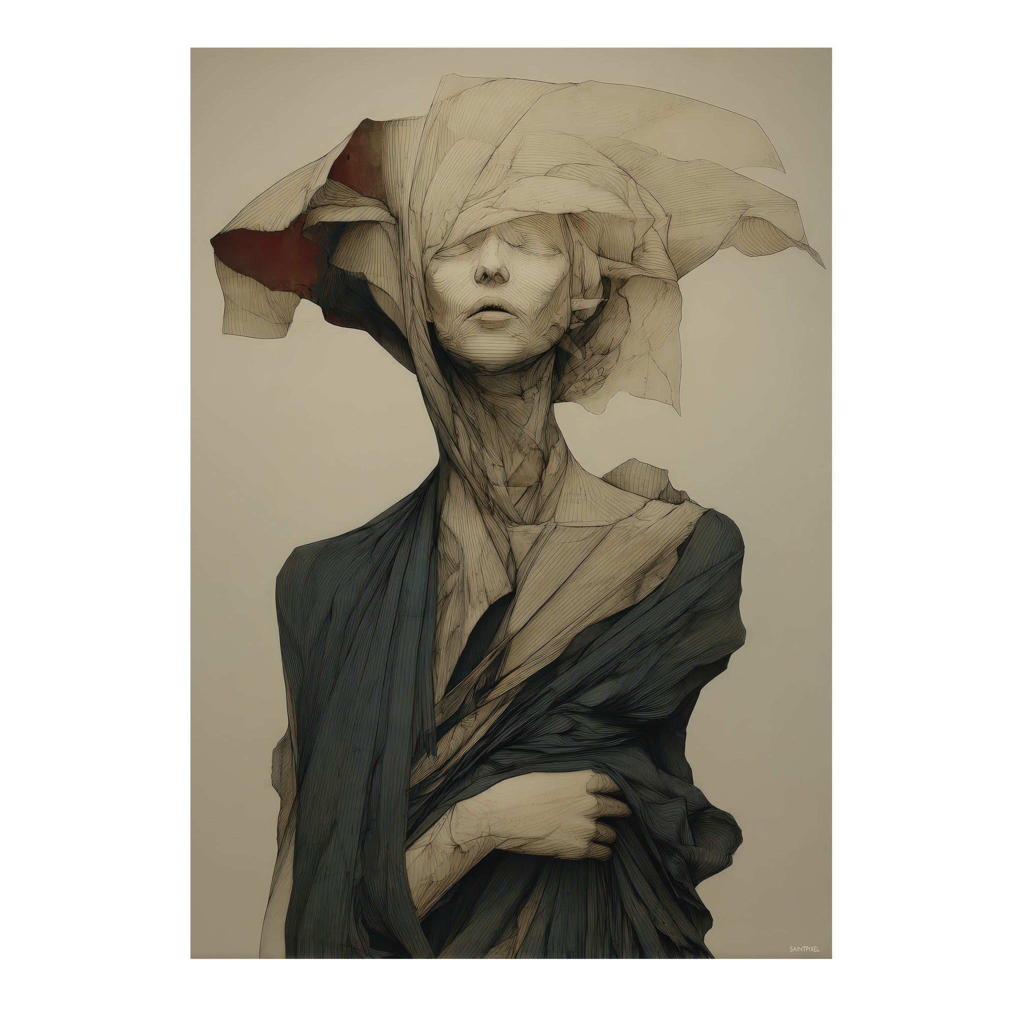Origami — tirage d'art de SaintPixel