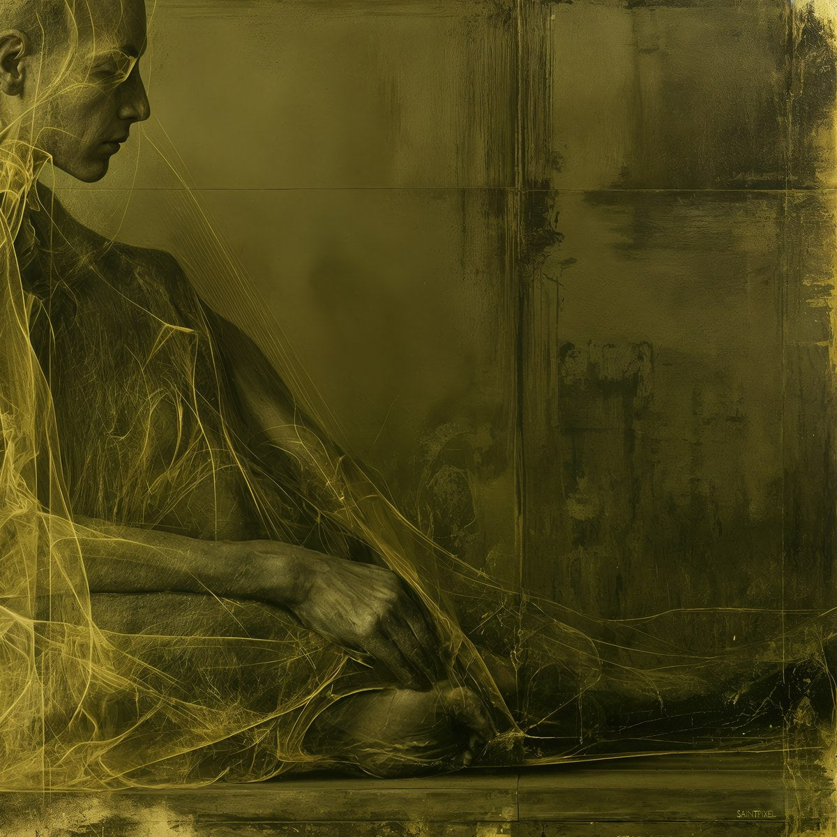 Citrinitas — detail view — Suspended art print | SaintPixel