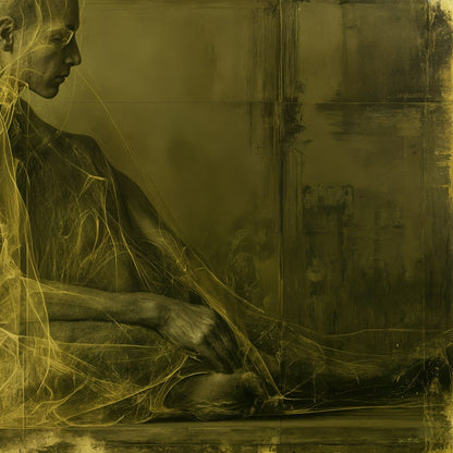 Citrinitas — detail view — Suspended art print | SaintPixel
