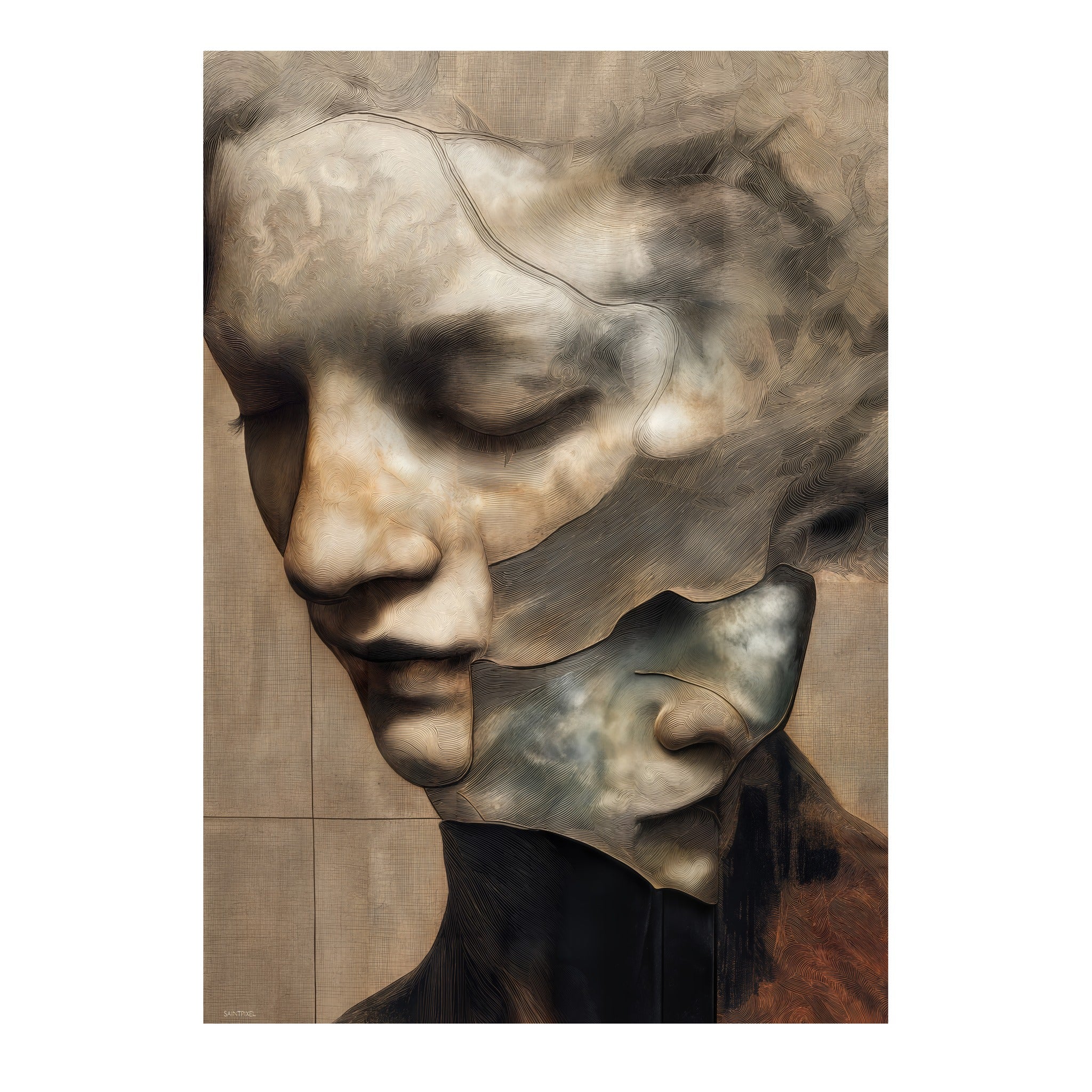 Ruminative Mind — art print by SaintPixel