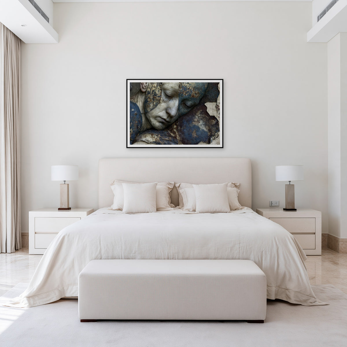Consensus — the A0 print hung on a wall, frame not included