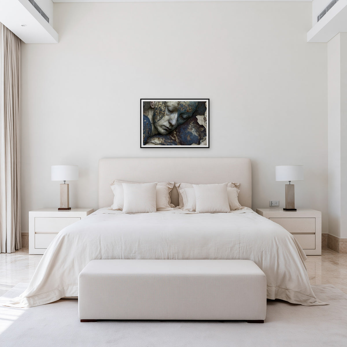 Consensus — the A1 print hung on a wall, frame not included