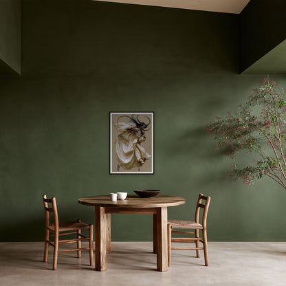 Jeté — the A1 print hung on a wall, frame not included