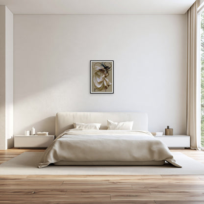 Jeté — the A2 print hung on a wall, frame not included