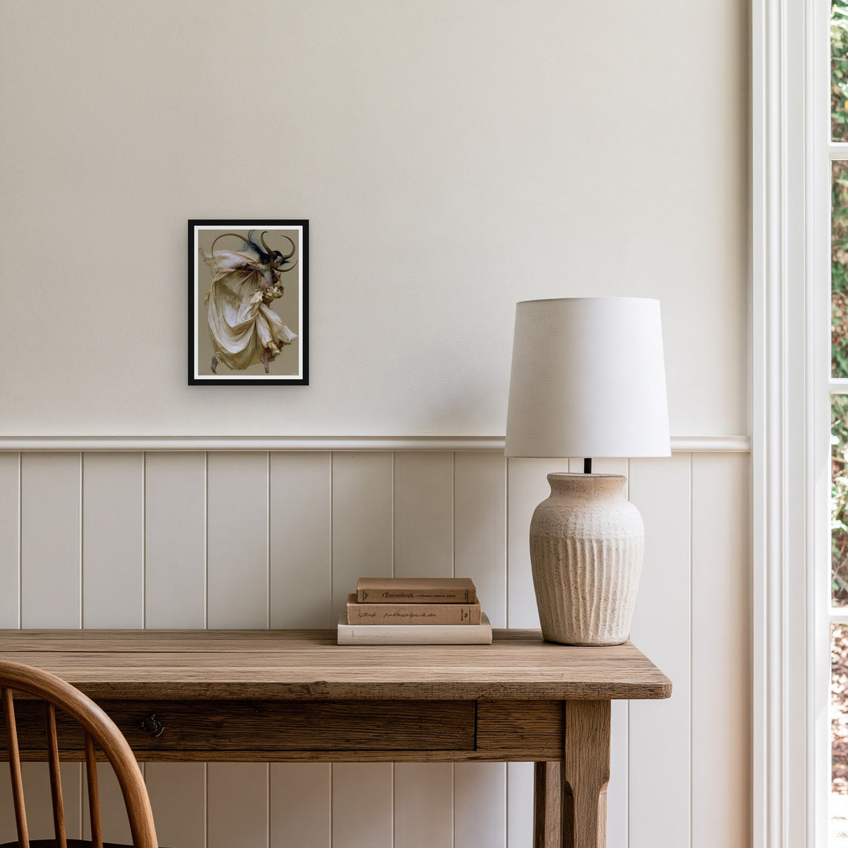 Jeté — the A4 print hung on a wall, frame not included