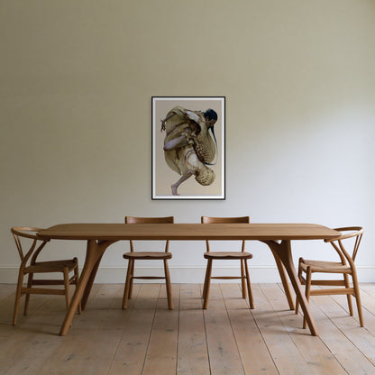 Relevé — the A0 print hung on a wall, frame not included