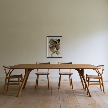 Relevé — the A1 print hung on a wall, frame not included