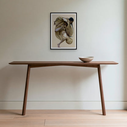 Relevé — the A2 print hung on a wall, frame not included
